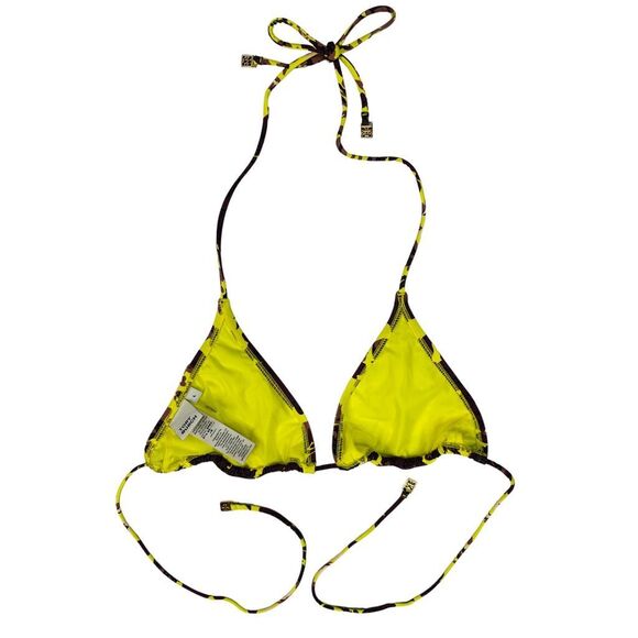 Tory Burch Rayure Fleurie Shadow Printed String Bikini Top - Size Large - Picture 5 of 7